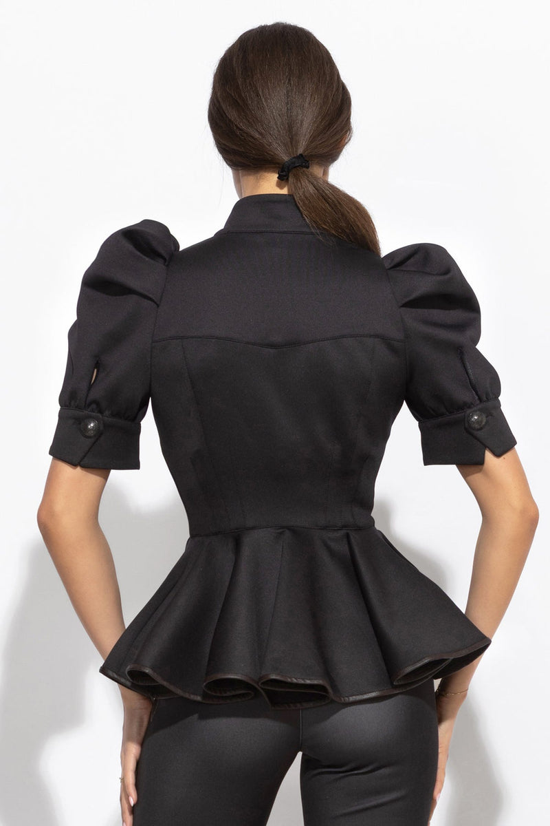 BUFFER SLEEVE BLAZER - ESSENTIALS JIORO  БЛЕЙЗЕР С БУФАН РЪКАВ - ESSENTIALS JIORO