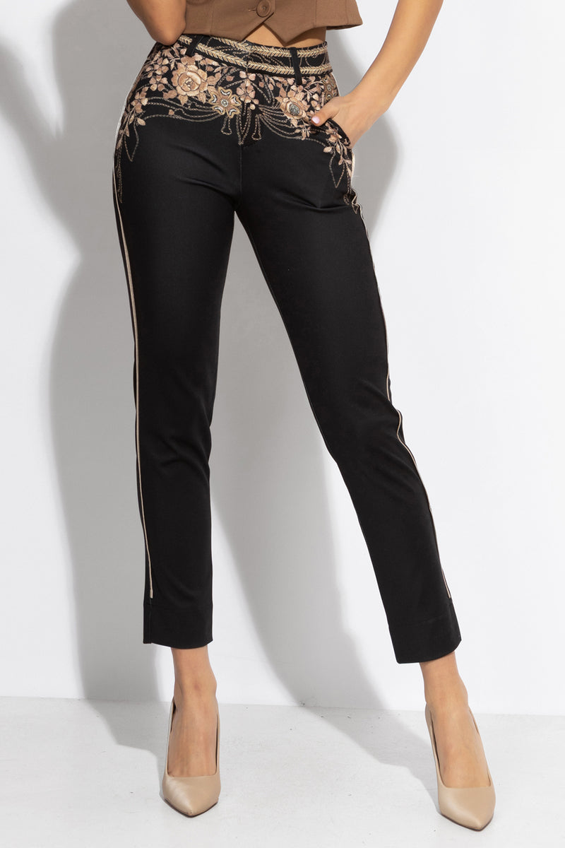 PANTALONS CLASSIQUES - ROSES DORÉES