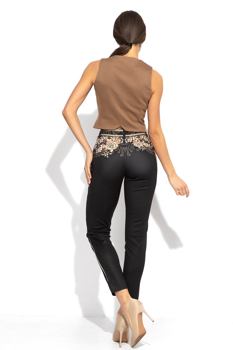 PANTALONS CLASSIQUES - ROSES DORÉES