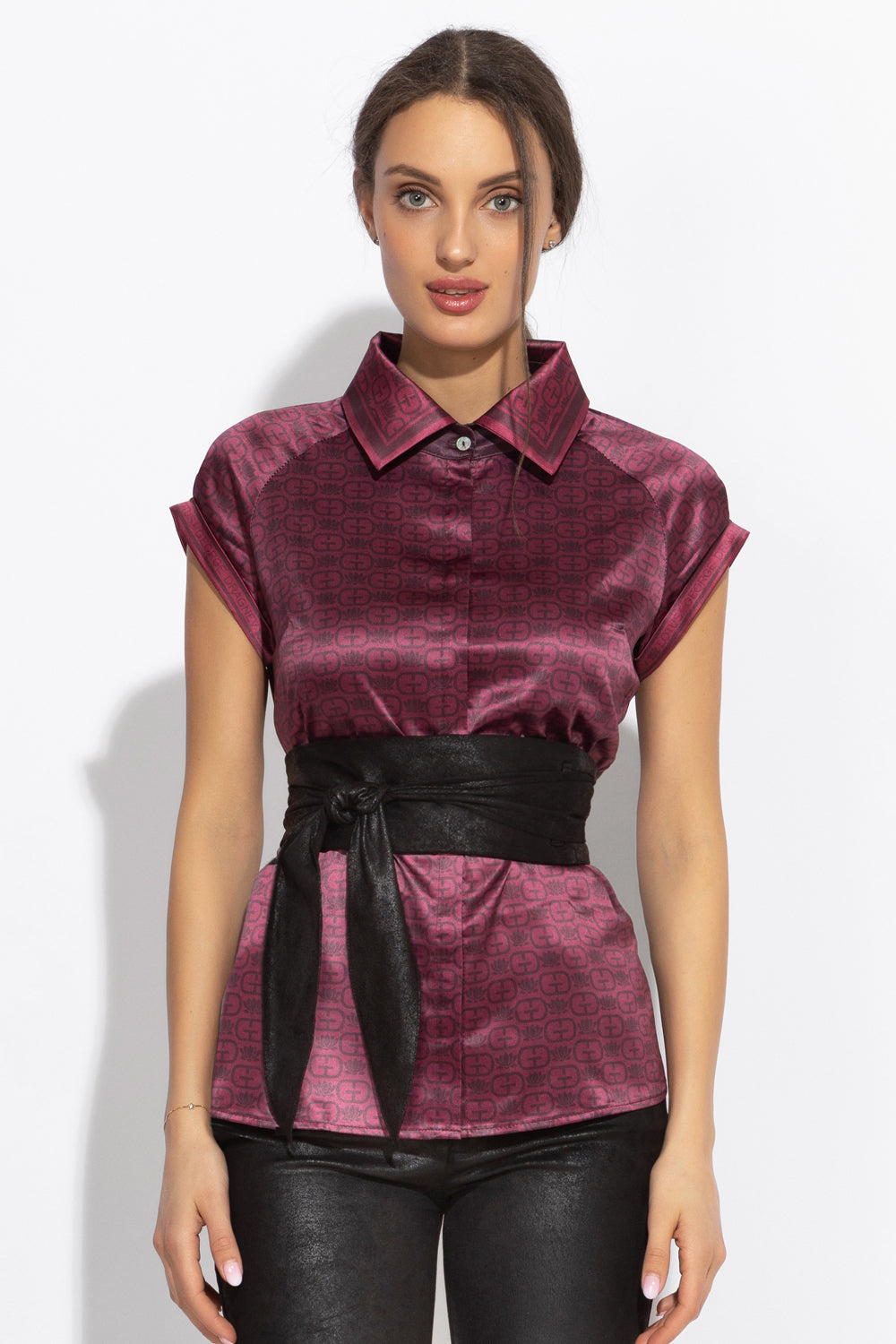 Chemise à manches raglan - logo bordeaux