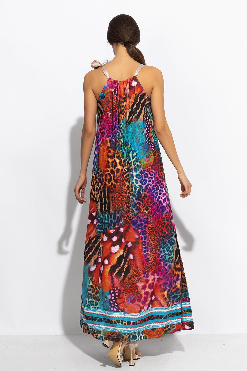 LOOSE LONG DRESS - LEO NEON WILD