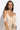 LONG RUFFLED CHIFFON TUNIC IN BEIGE - ESSENTIALS