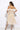 LONG RUFFLED CHIFFON TUNIC IN BEIGE - ESSENTIALS