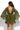 SHORT TENCEL DRESS WITH WIDE SLEEVES IN OLIVE GREEN - ESSENTIALS