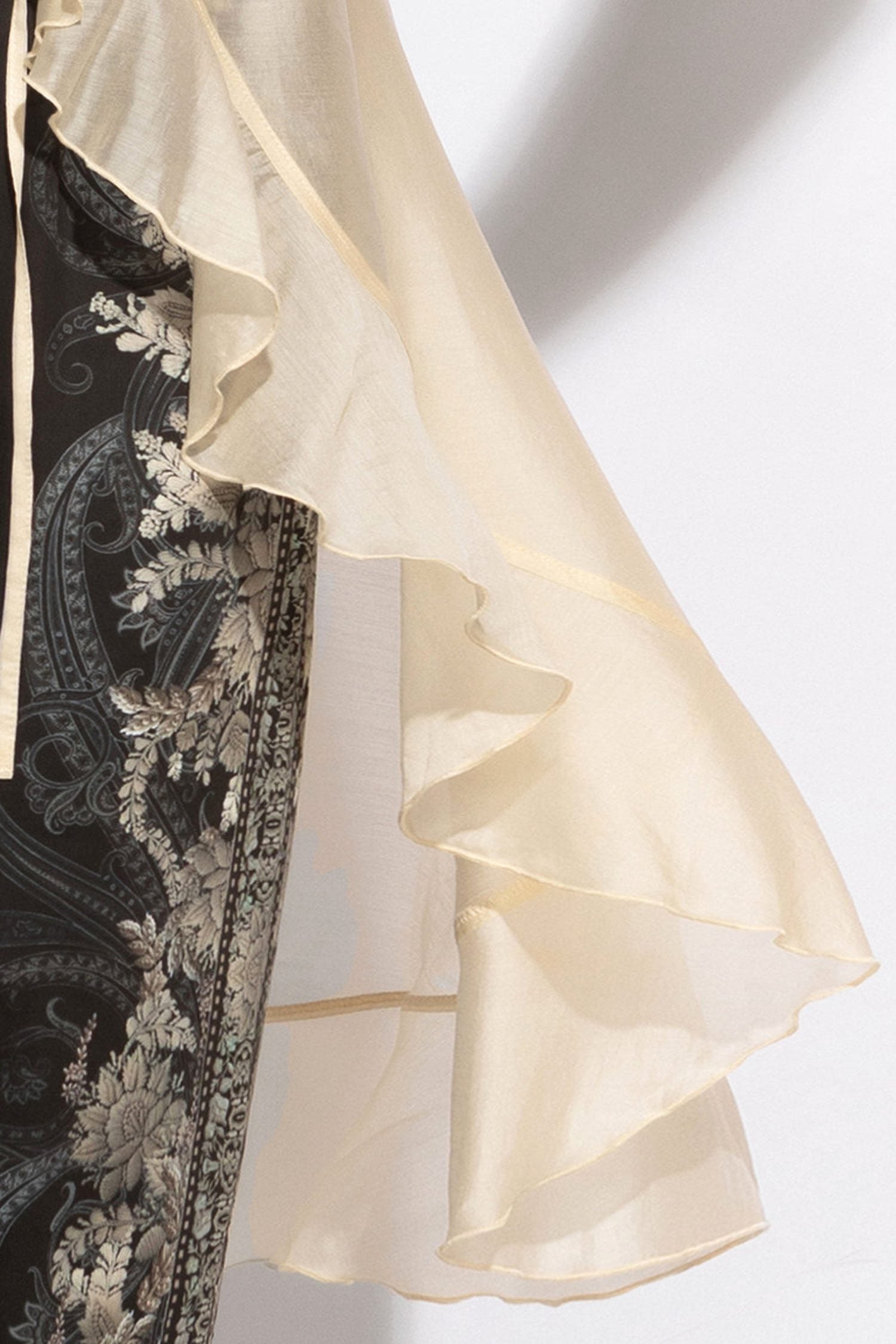 TUNIQUE LONGUE À VOLANTS EN LYOCELL ET VISCOSE - LOTUS GELÉ