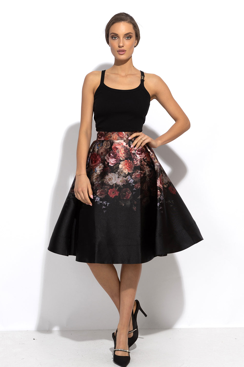CUT SKIRT - VINTAGE FLOWERS