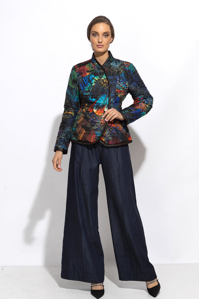 LIGHTLY COATED JACKET WITH QUILTED LINING - AMAZONIA JIORO ЛЕКО ПРОМАЗАНО ЯКЕ С ВАТА - AMAZONIA JIORO