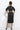 BLACK SHIRT COTTON POPLIN DRESS WITH OVAL HEM - ESSENTIALS JIORO ЧЕРНА РОКЛЯ ТИП РИЗА ОТ ПАМУЧЕН ПОПЛИН С ОВАЛЕН ПОДГЪВ - ESSENTIALS JIORO
