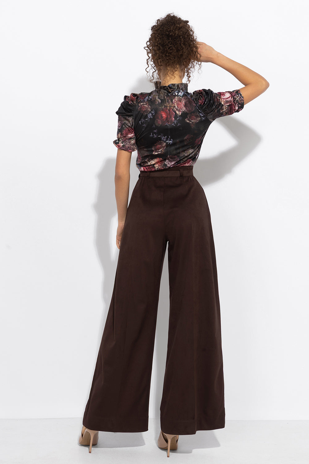 BLOUSE AVEC VOLANTS - FLEURS VINTAGE