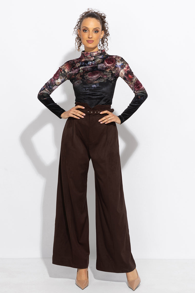 VELVET TURTLENECK - VINTAGE FLOWERS JIORO  ПОЛО ОТ КАДИФЕ - VINTAGE FLOWERS JIORO