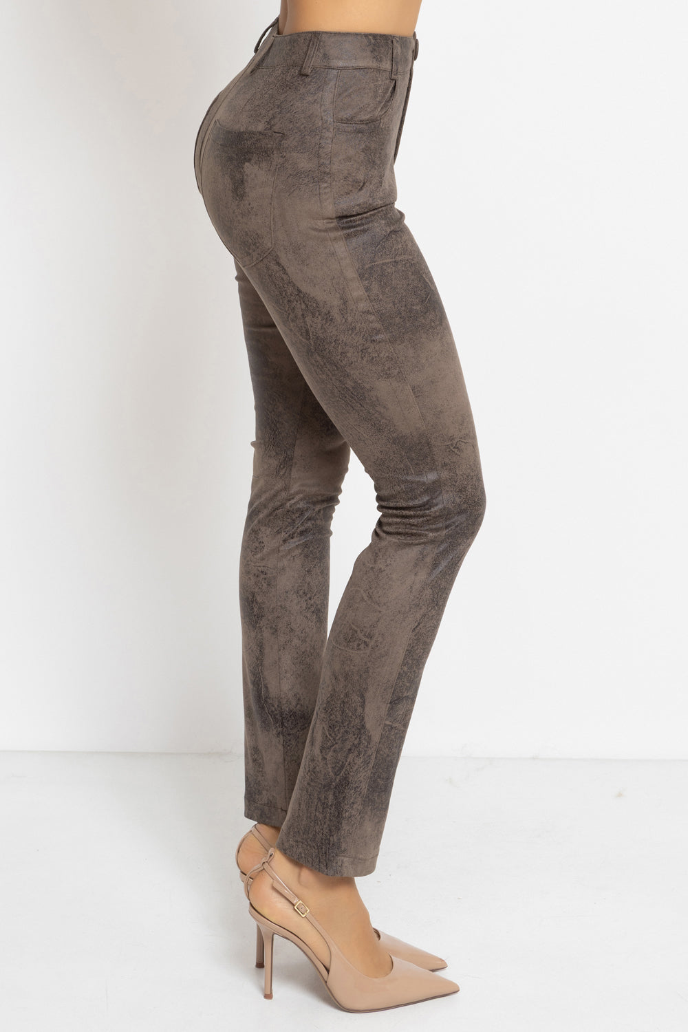 SKINNY 5-POCKET PANTS IN MOCHA - ESSENTIALS