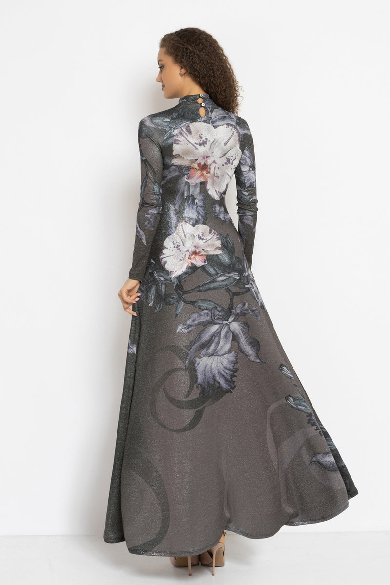 LONG LUREX DRESS - ORCHID ICE JIORO ДЪЛГА РОКЛЯ ОТ ЛУРЕКС - ORCHID ICE JIORO