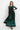 LONG FINE NET DRESS WITH BOAT NECKLINE - LEO NEON GREEN