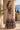 SLEEVELESS LONG MESH DRESS WITH SOFT MODAL LINING - GRAFFITI POWDER