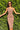 COTTON MIDI DRESS WITH ASYMMETRICAL SHOULDERS AND STRAP MOCHA MOUSSE LOGO - ESSENTIALS