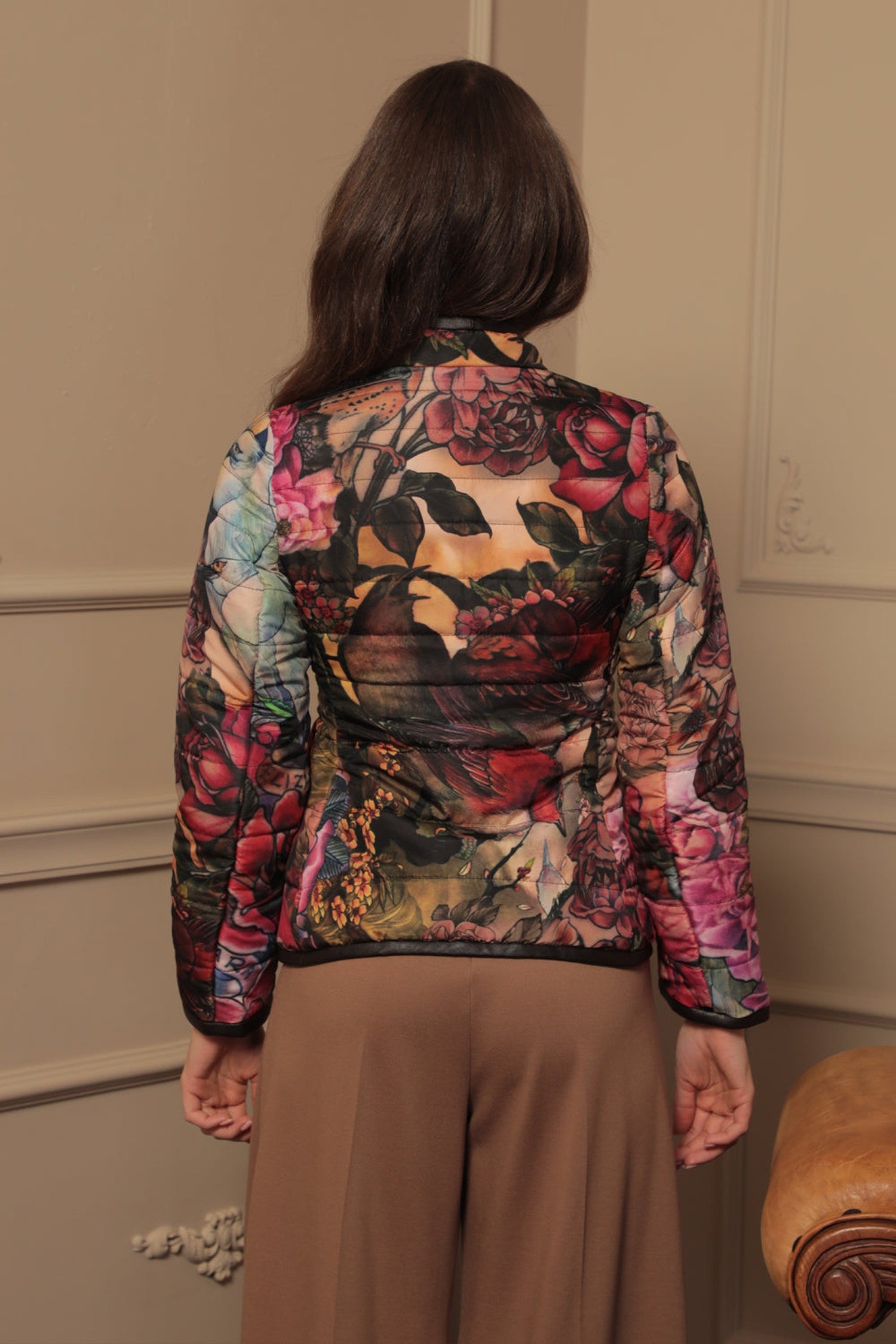 VESTE LÉGÈREMENT REVÊTUE AVEC DOUBLURE MATELASSÉE - ÉTOILE TATOUAGE