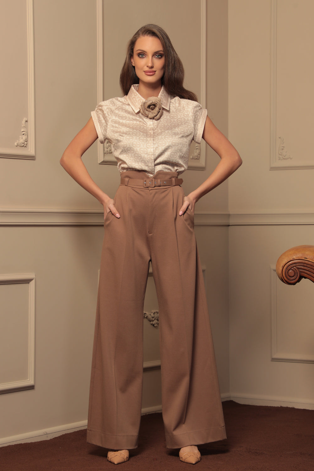 ΠΑΝΤΕΛΟΝΙΑ VISCOSE ΜΕ ΥΨΗΛΗ ΜΕΣΗ ΣΕ ΜΠΕΖ – ESSENTIALS