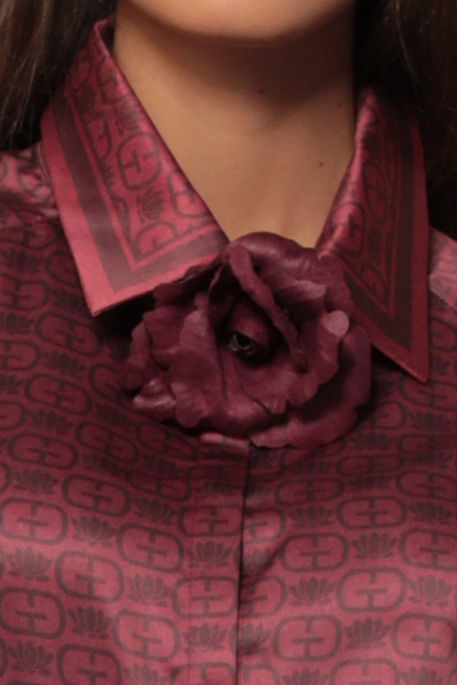 Chemise à manches raglan - logo bordeaux