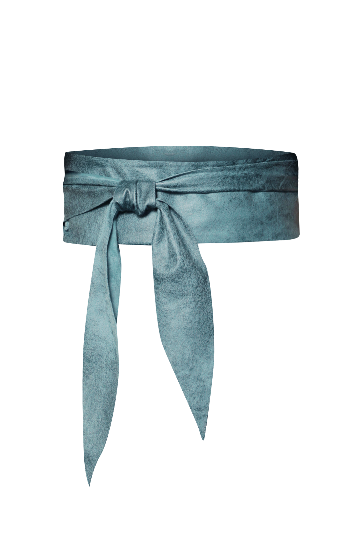 WRAP-STYLE BELT - SUEDE-LIKE IMITATION IN BLUE - ESSENTIALS