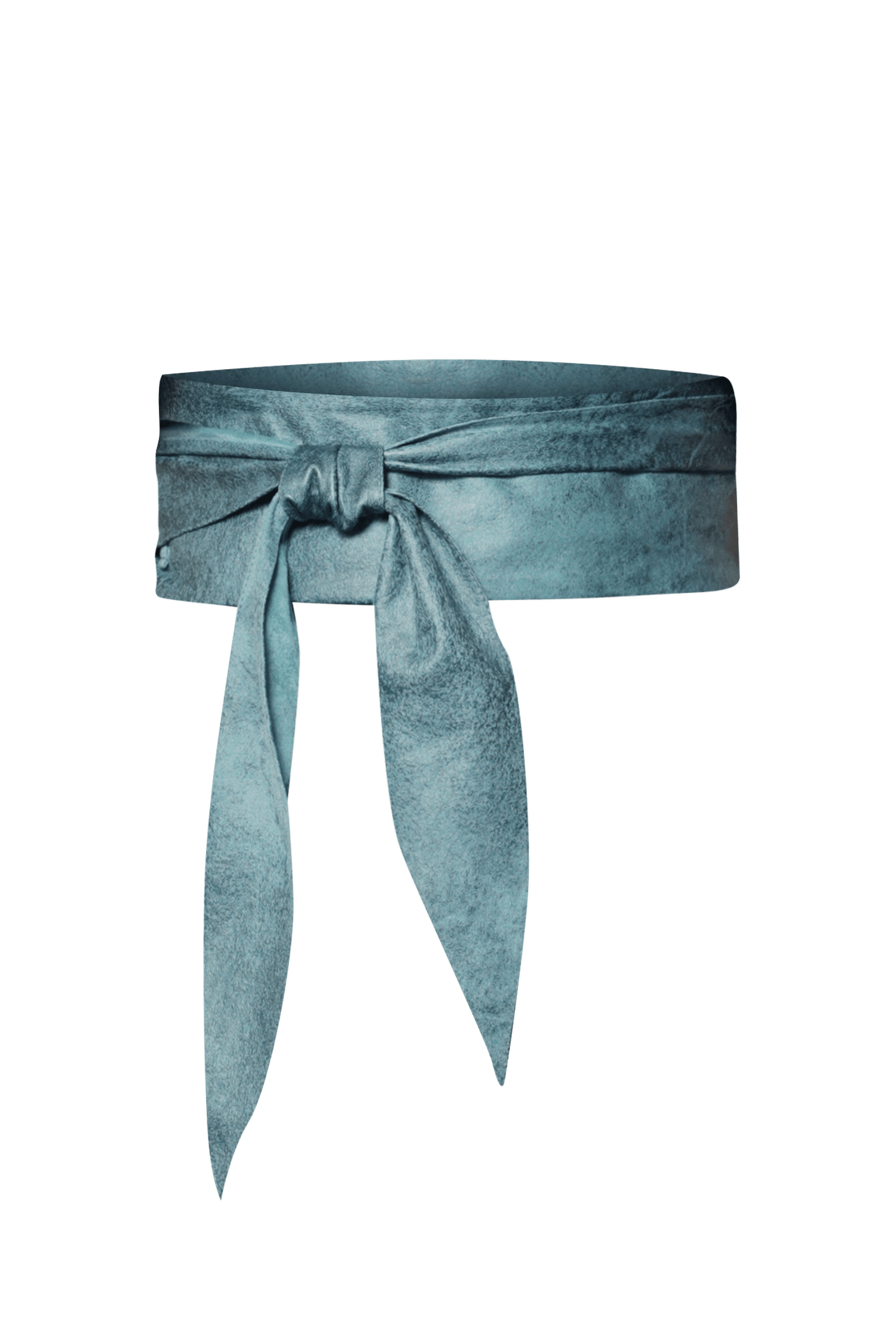 CEINTURE STYLE ENROULÉE - SIMILI DAIM BLEU - ESSENTIELS