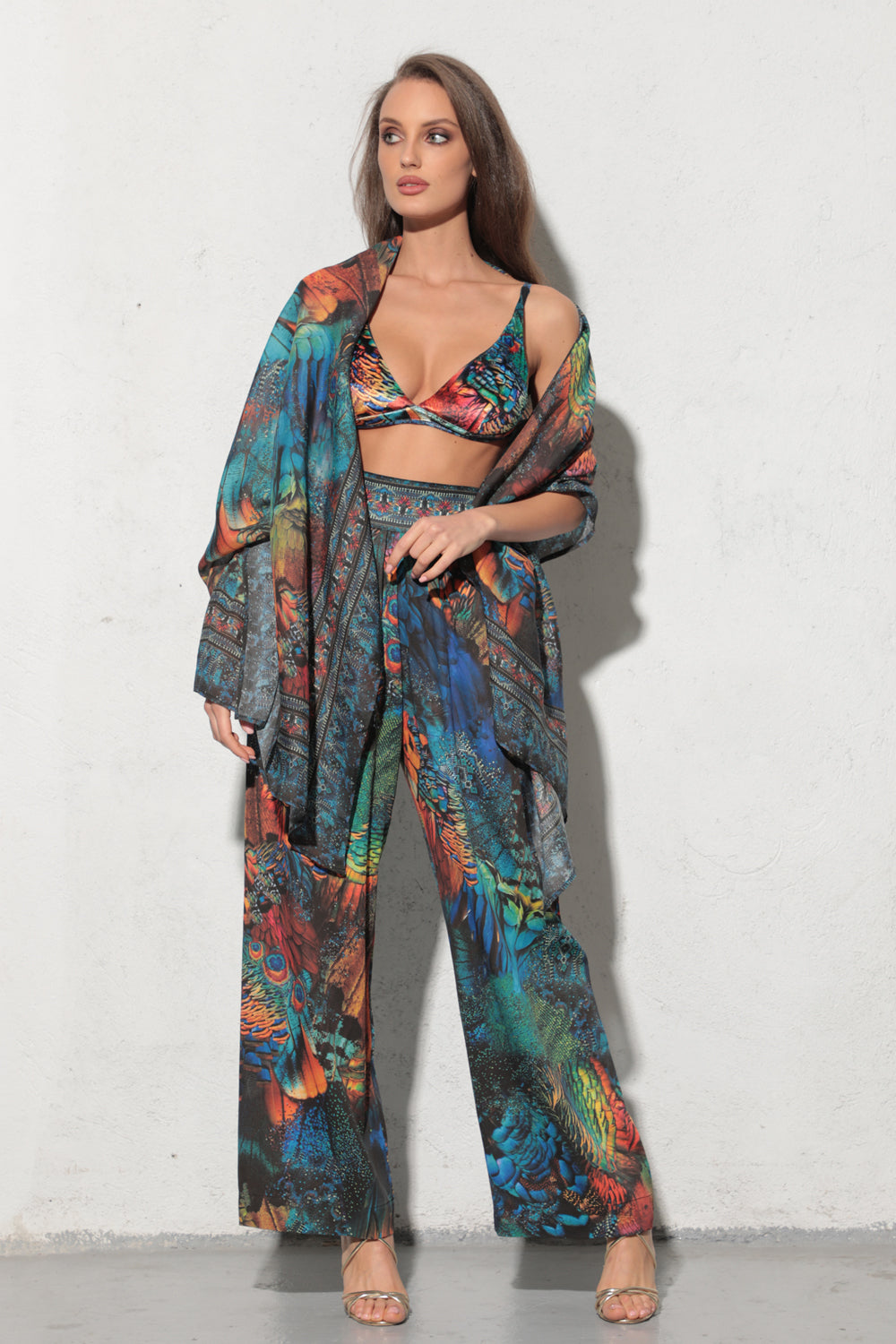 PANTALON EN VISCOSE LÂCHE - AMAZONIA