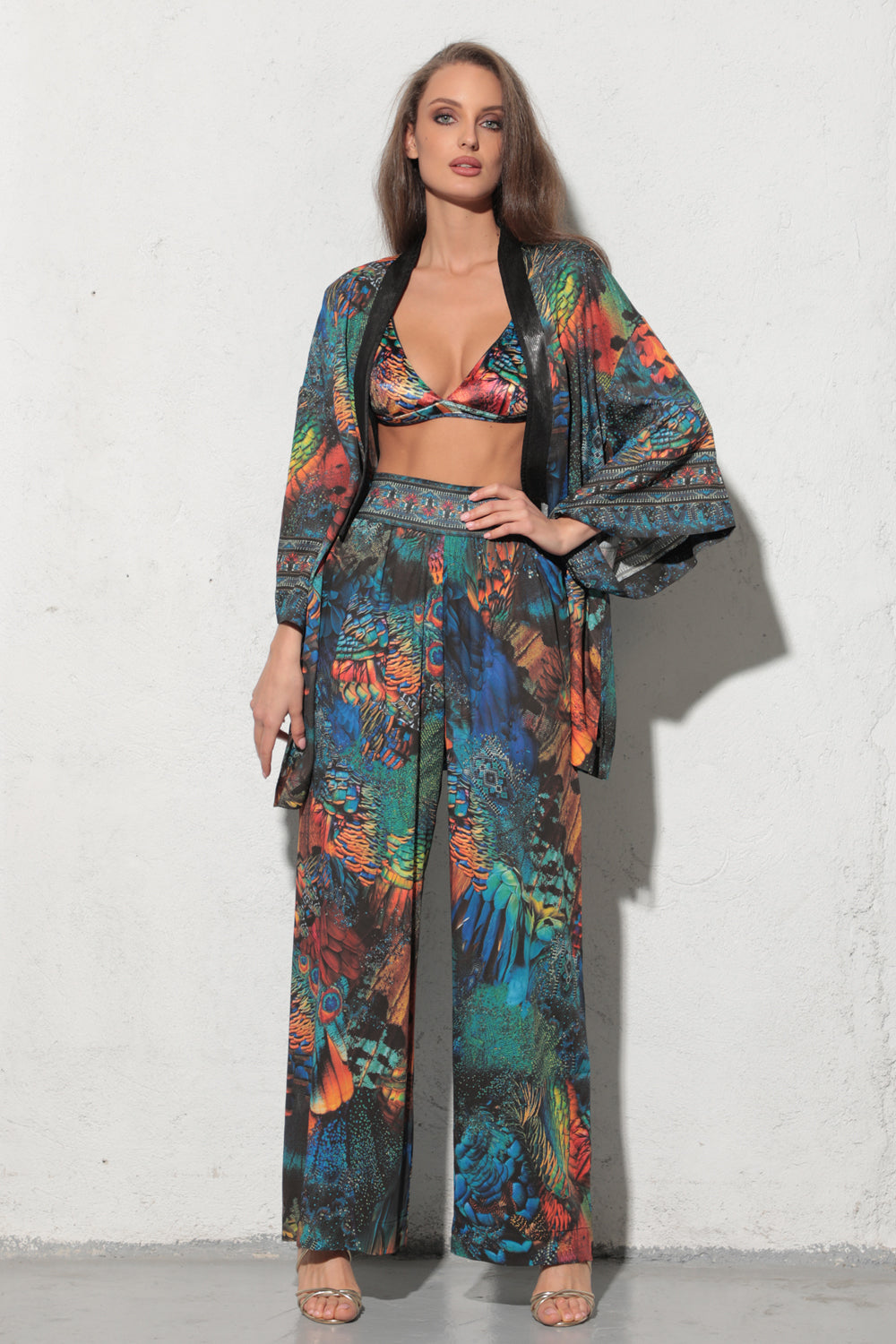 PANTALON EN VISCOSE LÂCHE - AMAZONIA