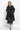 BLACK FAUX MINK SHAWL-COLLAR COAT - ESSENTIALS
