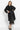 BLACK FAUX MINK SHAWL-COLLAR COAT - ESSENTIALS