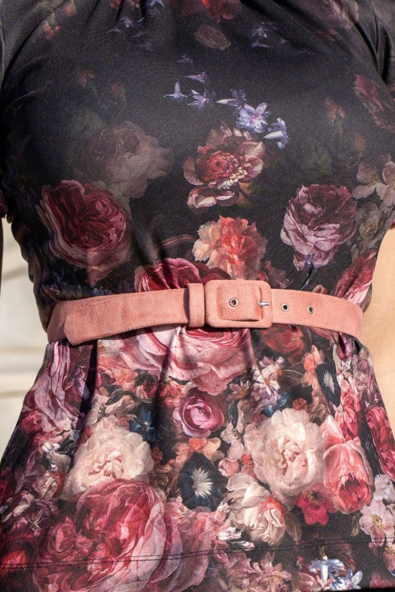 BLOUSE AVEC VOLANTS - FLEURS VINTAGE