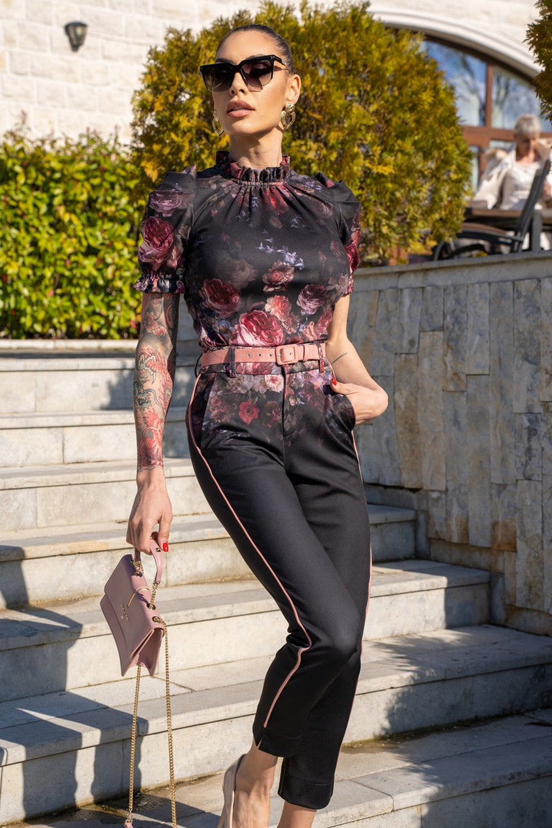 CLASSIC PANTS - VINTAGE FLOWERS JIORO  КЛАСИЧЕСКИ ПАНТАЛОН - VINTAGE FLOWERS JIORO