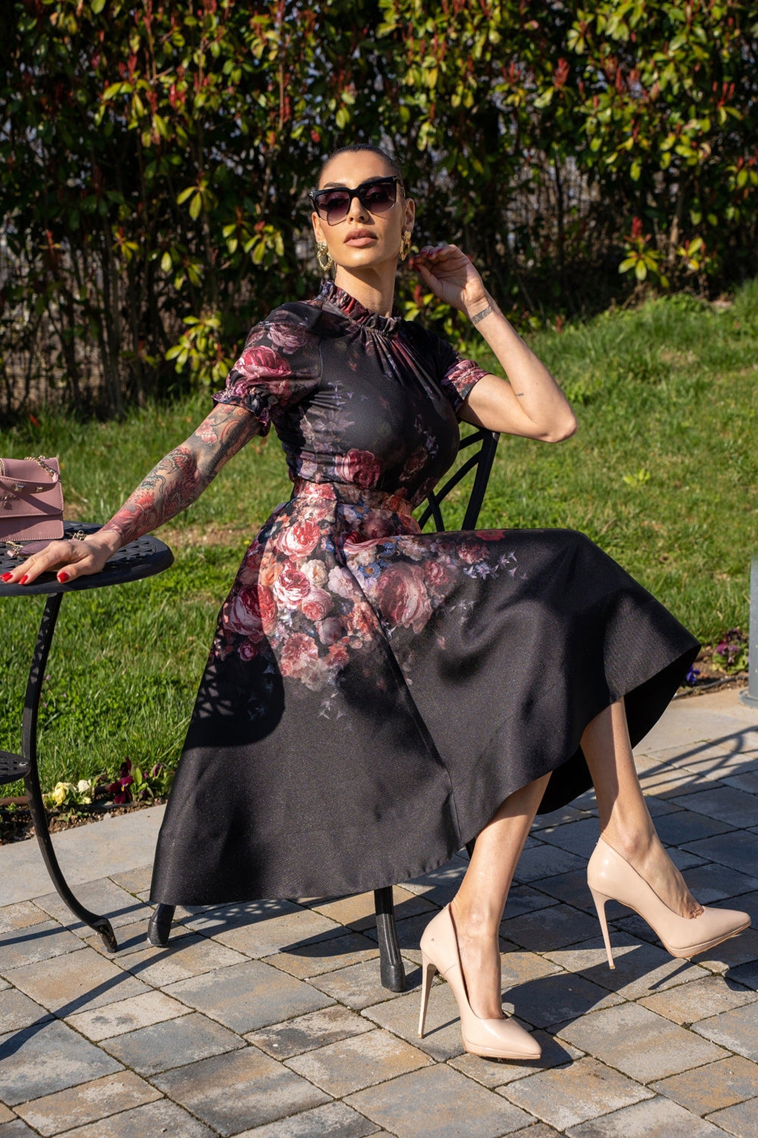 CUT SKIRT - VINTAGE FLOWERS