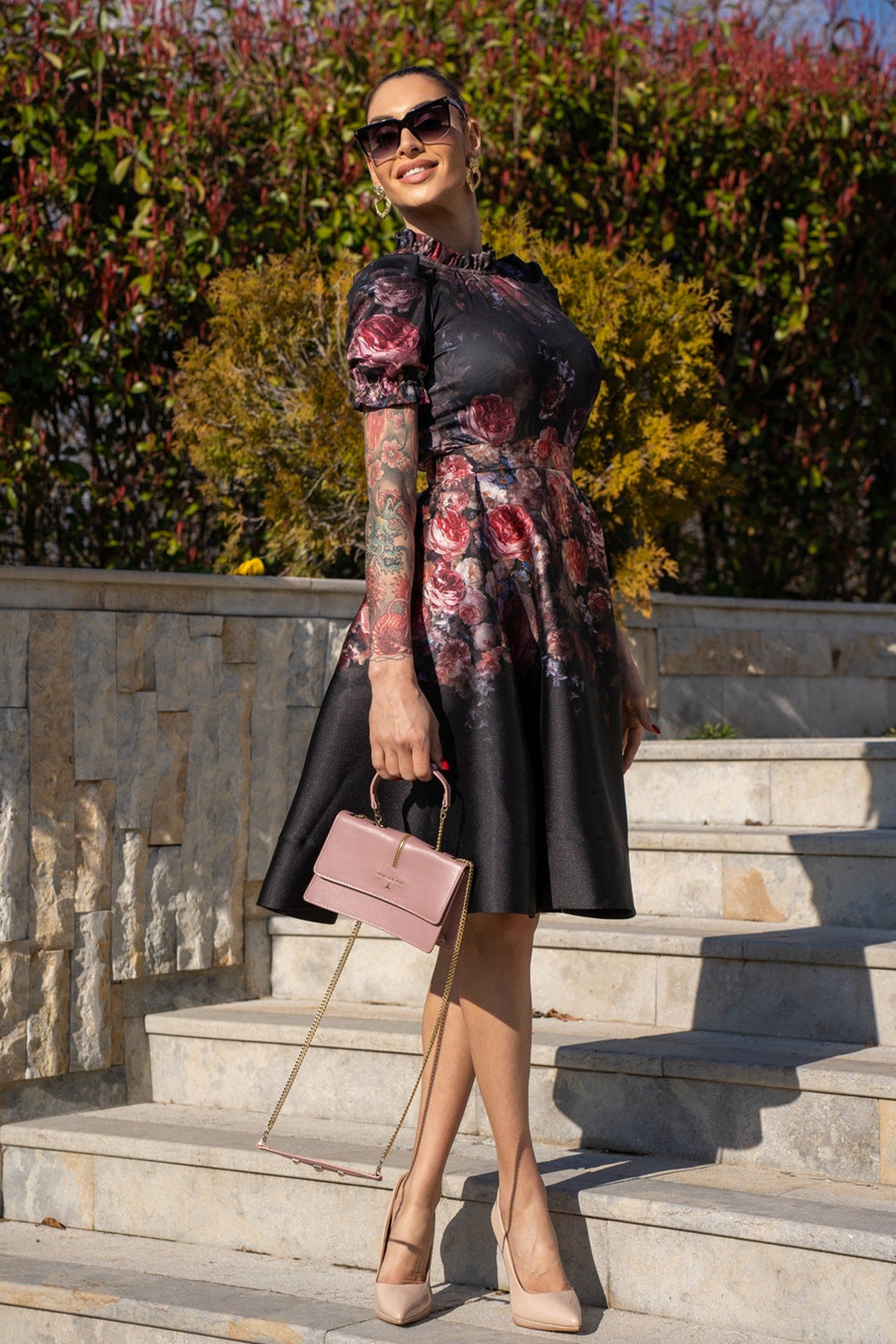 CUT SKIRT - VINTAGE FLOWERS