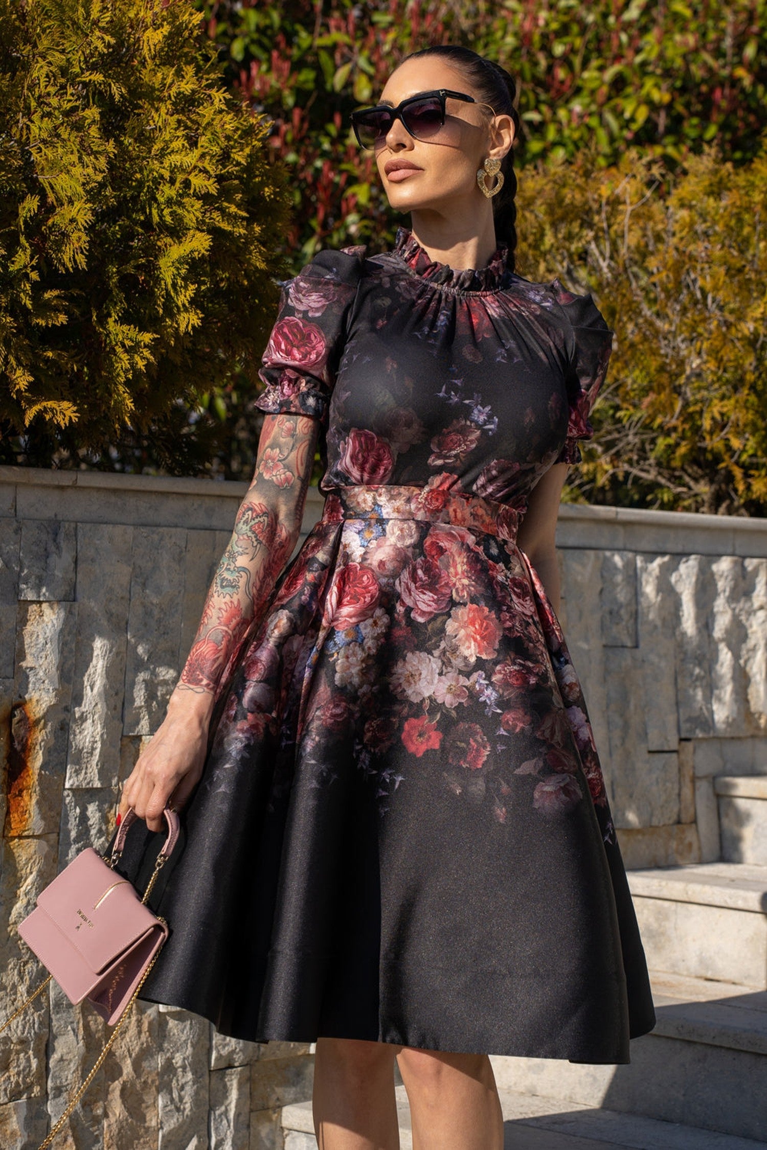 CUT SKIRT - VINTAGE FLOWERS