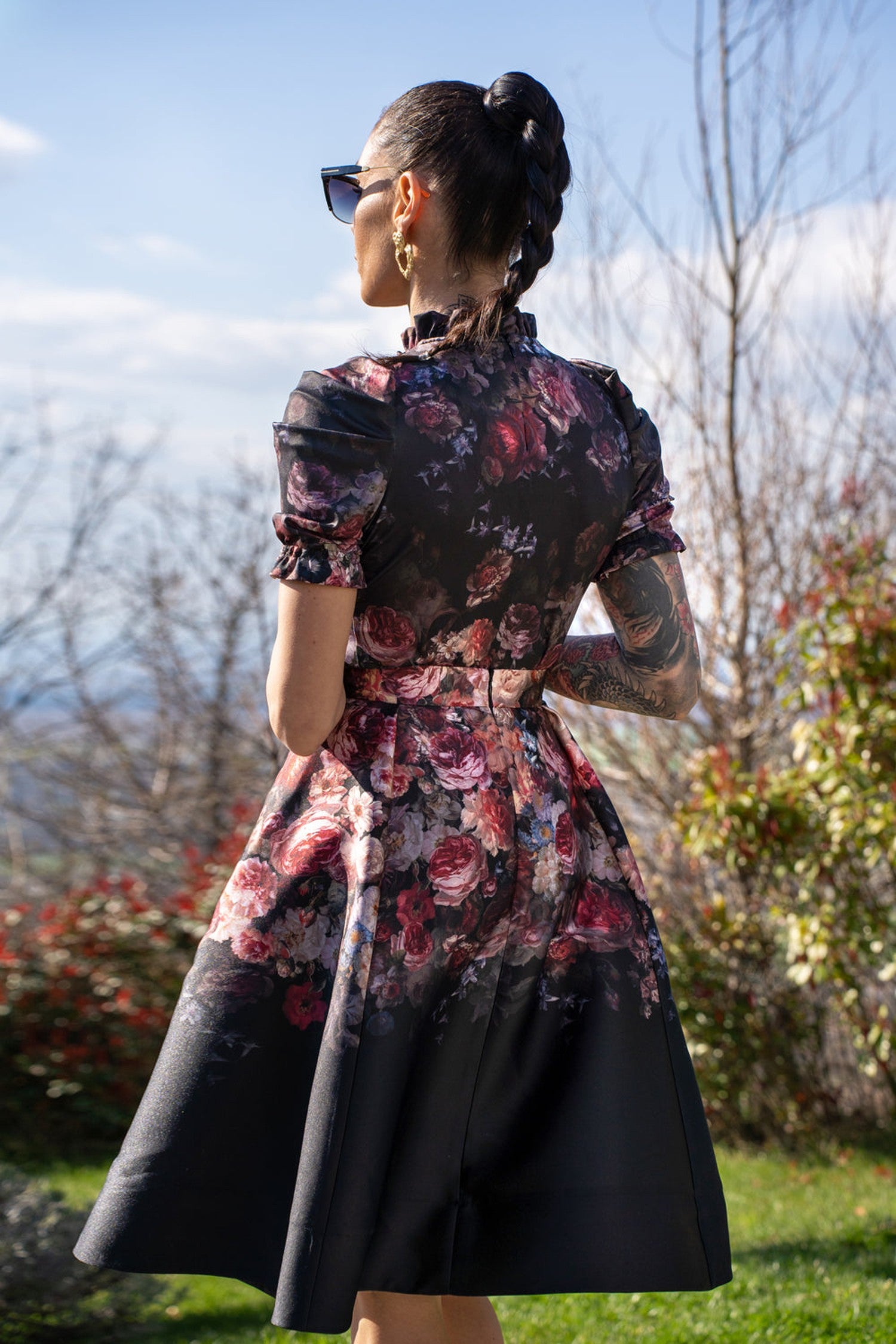 CUT SKIRT - VINTAGE FLOWERS