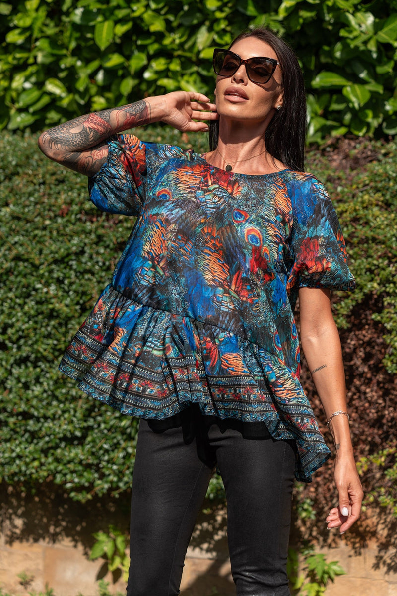 CHEMISE EN CHIFFON LÂCHE - AMAZONIA