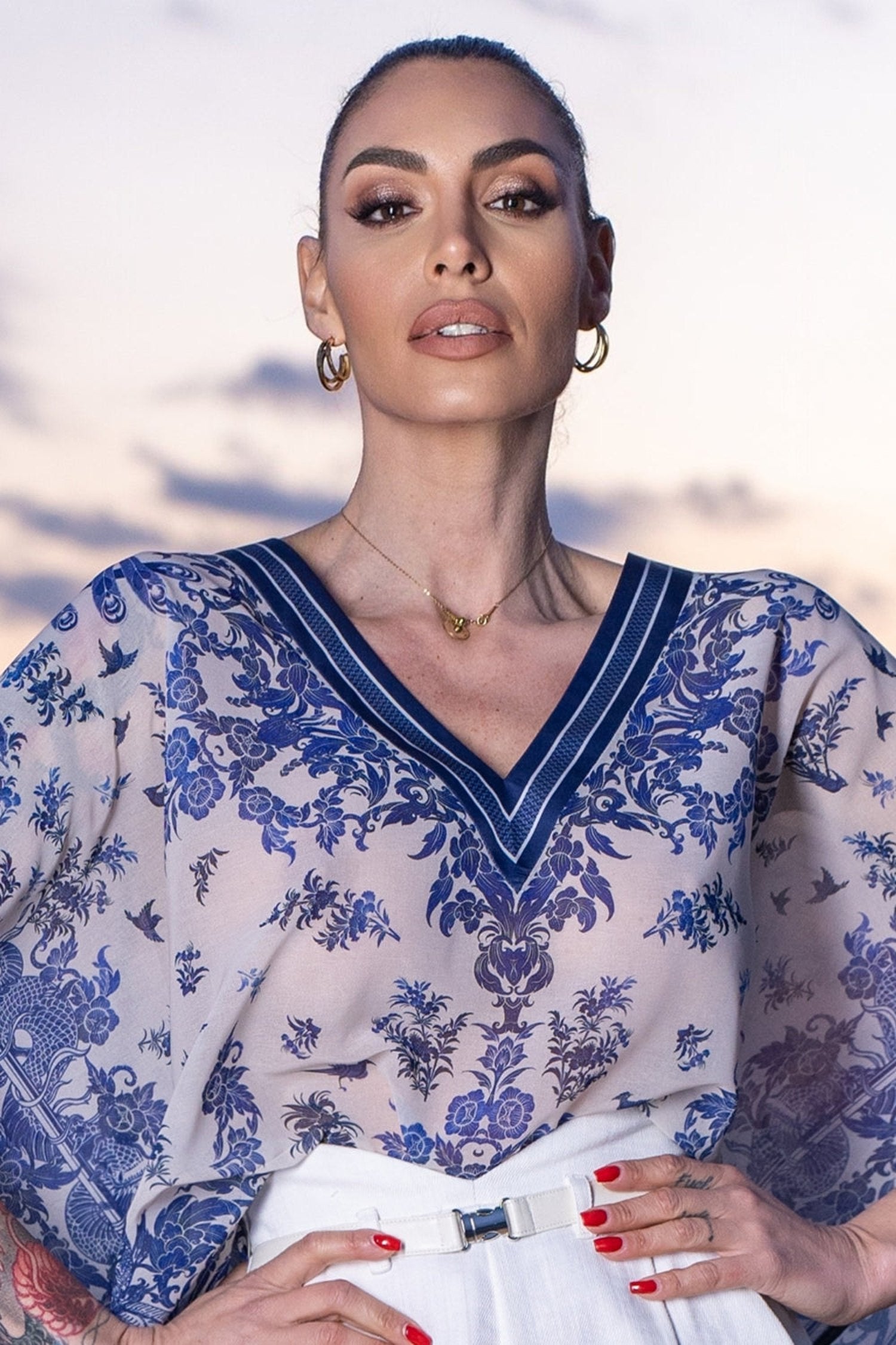TUNIQUE EN CHIFFON - ASIA SKY