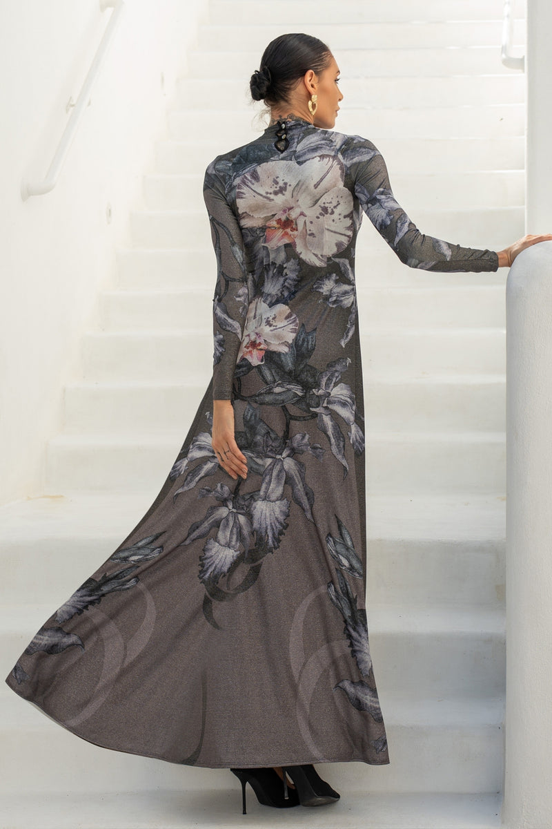 LONG LUREX DRESS - ORCHID ICE JIORO ДЪЛГА РОКЛЯ ОТ ЛУРЕКС - ORCHID ICE JIORO