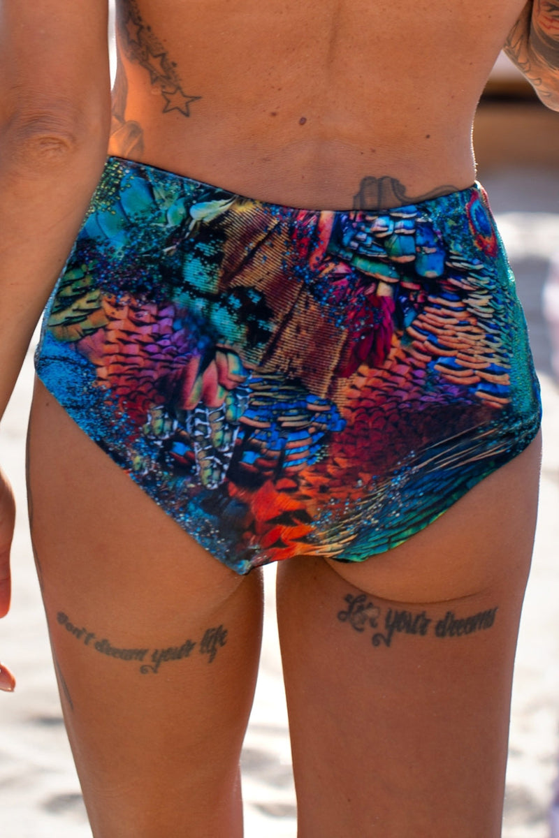 BAS DE BIKINI EN VELOURS TAILLE HAUTE - AMAZONIA