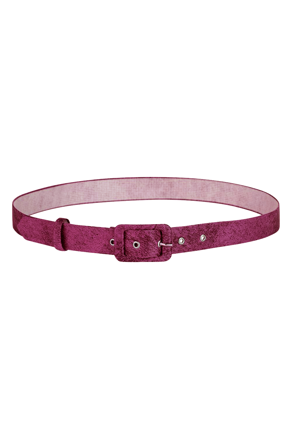 BELT IN BURGUNDY - ESSENTIALS