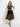 MESH SKIRT WITH ELASTIC WAIST AND VISCOSE LINING - GOLDEN ROSES