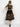 MESH SKIRT WITH ELASTIC WAIST AND VISCOSE LINING - GOLDEN ROSES