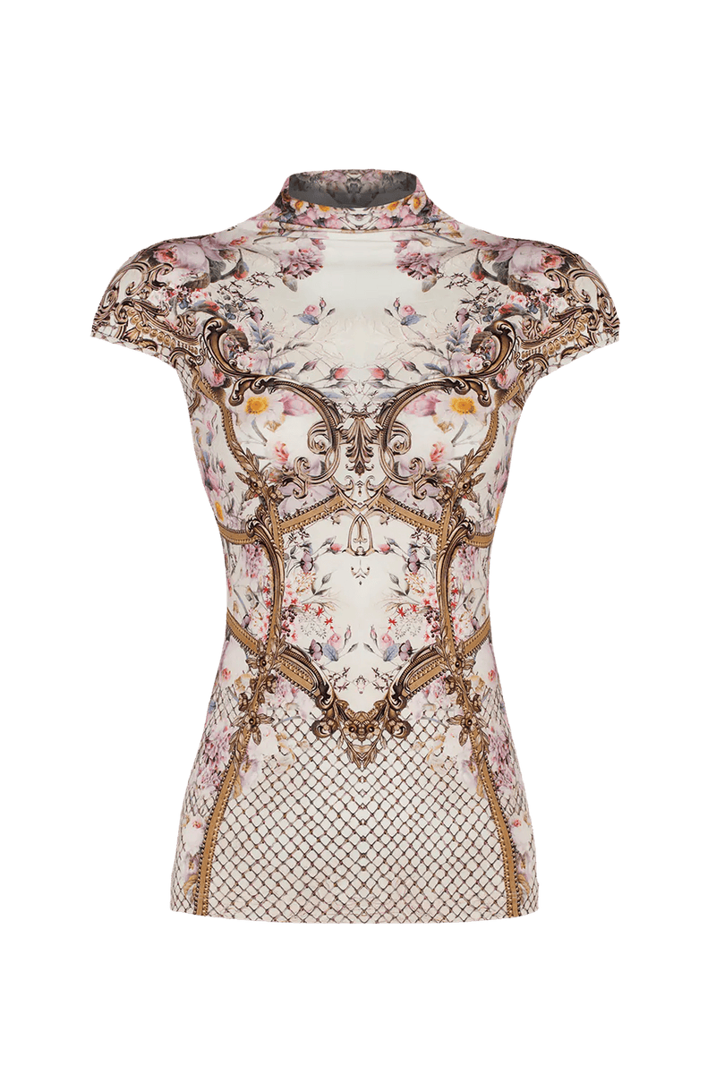 BASIC BLOUSE - BAROQUE FLOWERS JIORO БЕЙСИК ТОП - BAROQUE FLOWERS JIORO