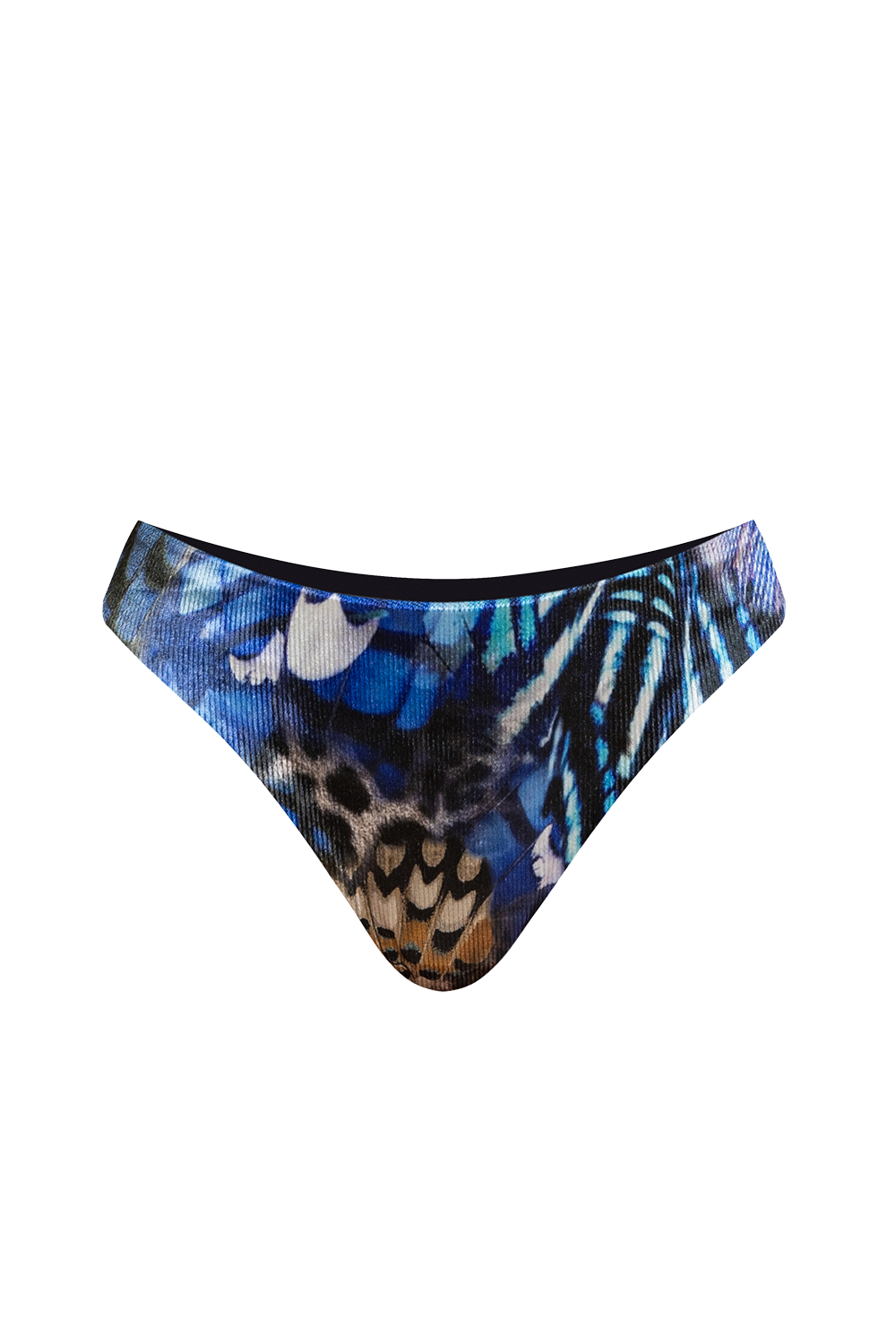 VELVET BIKINI SWIMWEAR - LEO NEON DARK