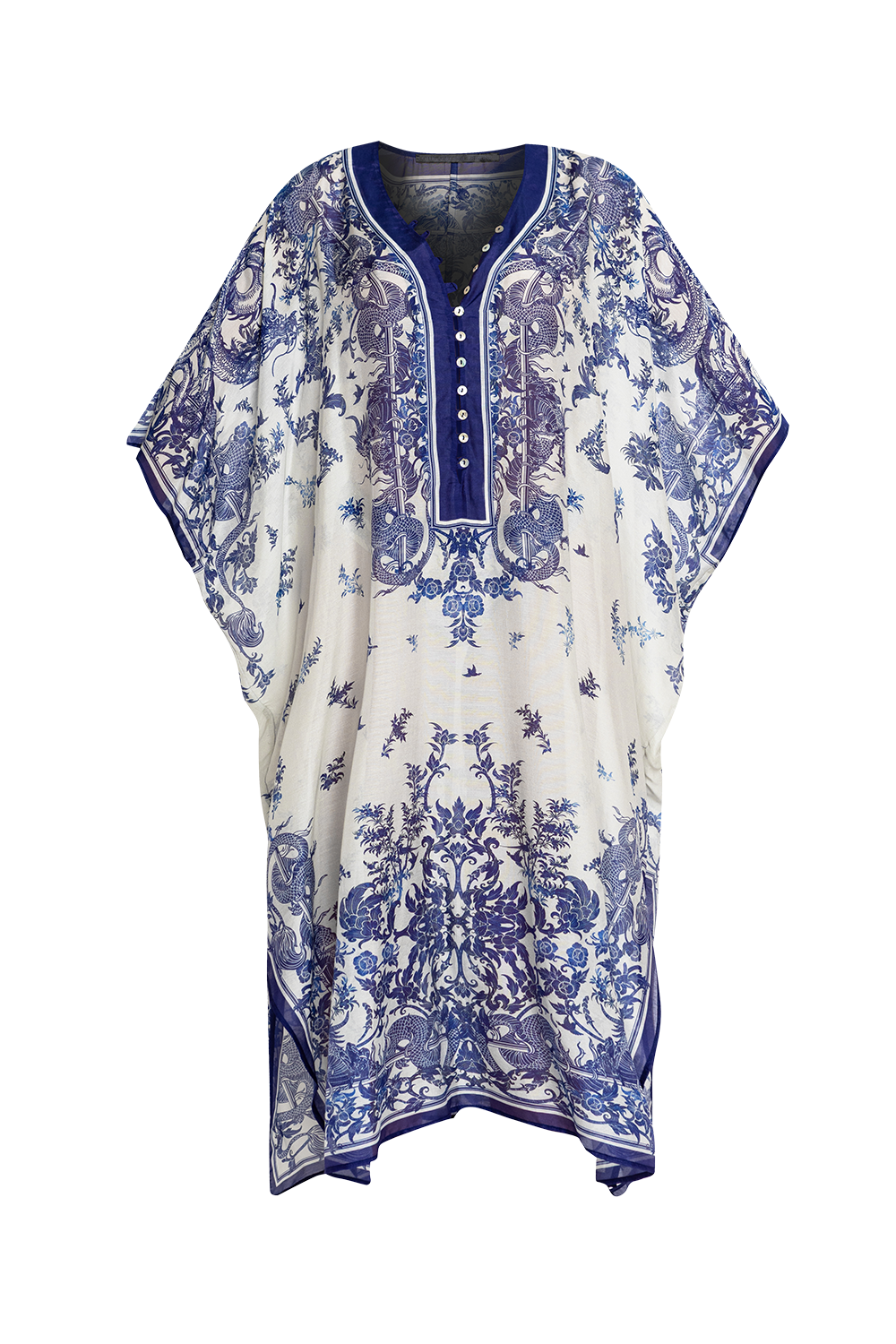CHIFFON CAFTAN DRESS - ASIA SKY