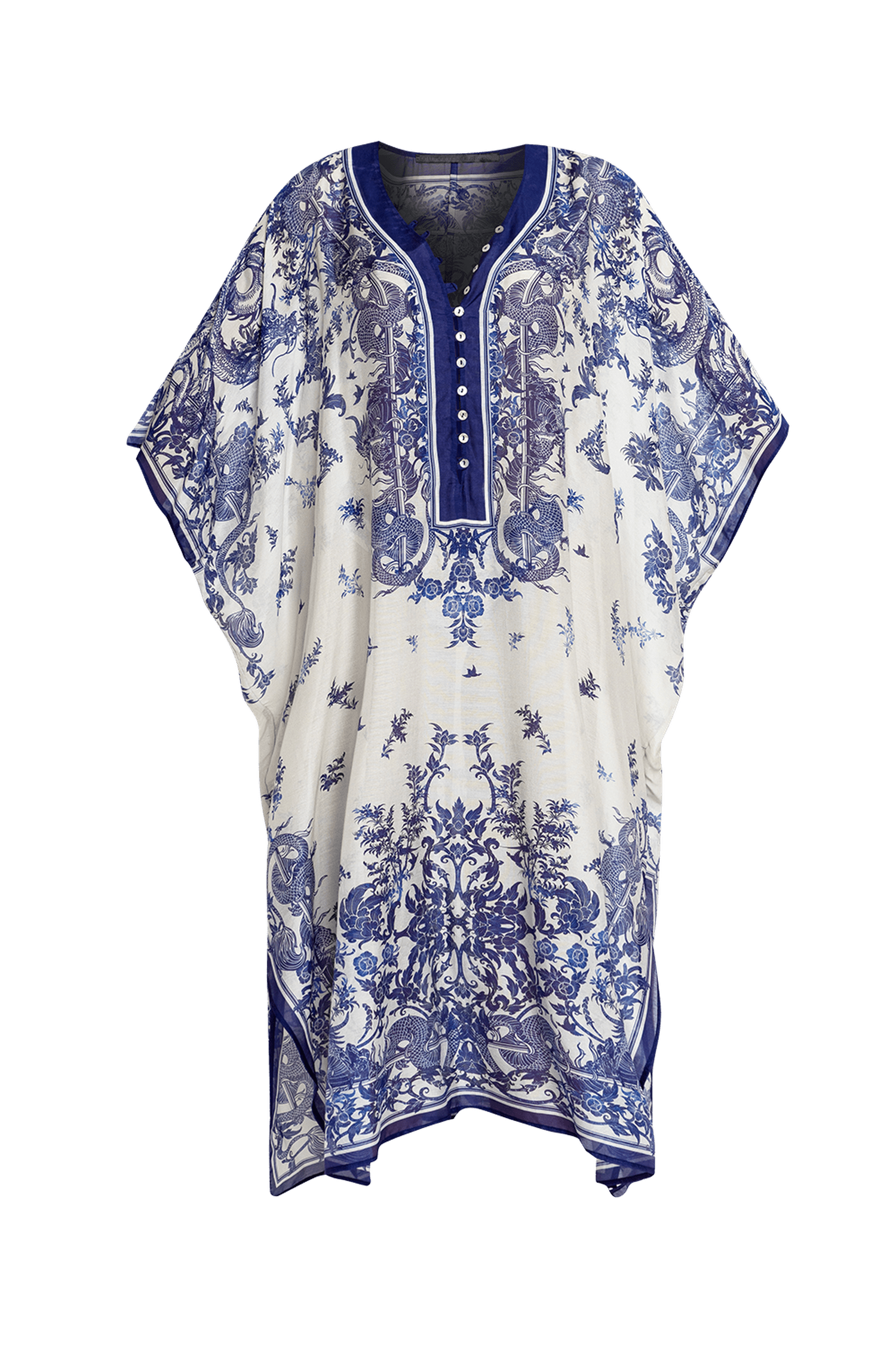 CHIFFON CAFTAN DRESS - ASIA SKY