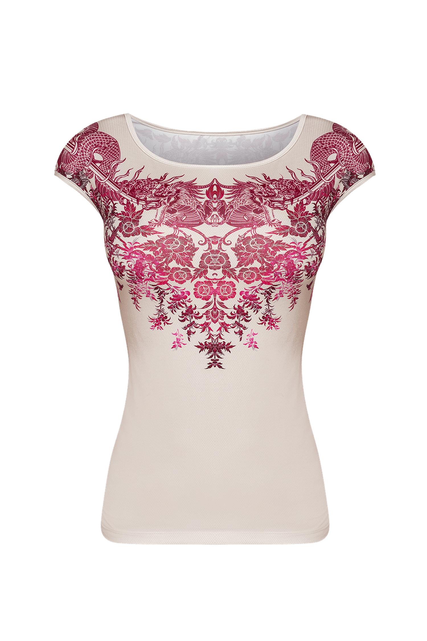 T-SHIRT BASIQUE - ASIE BORDEAUX