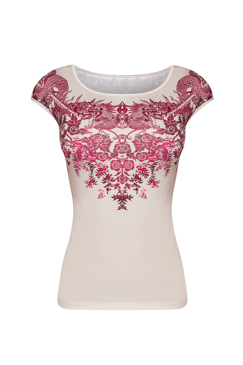 T-SHIRT BASIQUE - ASIE BORDEAUX