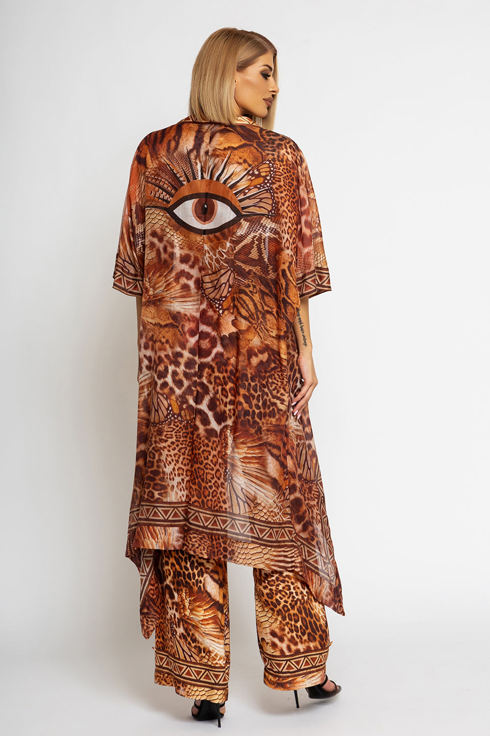 SILK COTTON KIMONO - LEO SAND