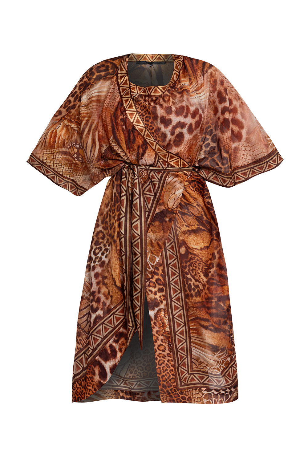 SILK COTTON KIMONO - LEO SAND