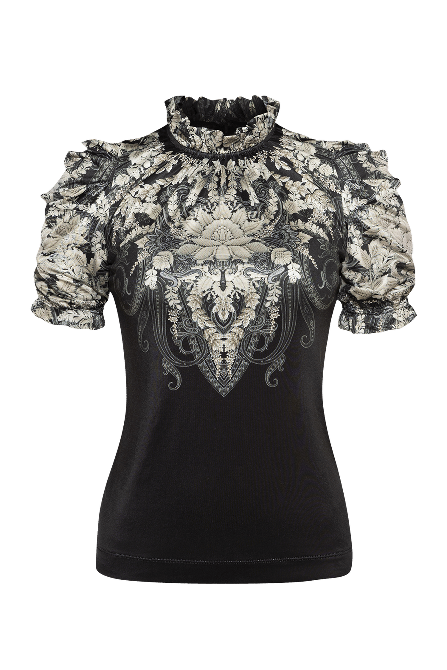 BLOUSE AVEC VOLANTS - LOTUS GELÉ